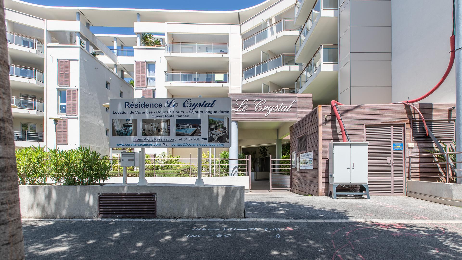 Vacanceole - Residence Le Crystal Cagnes-sur-Mer Dış mekan fotoğraf